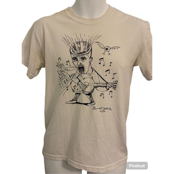 American Vintage Other - Vintage Daniel Johnston Devil has Texas Artsy Short Sleeve T-Shirt. Size Small